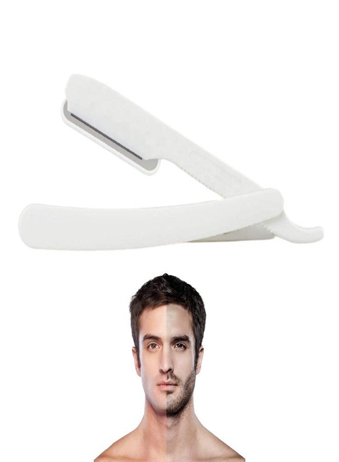 Foreign Holics Disposable Shaving Razors with Shaving Brsuh for Men White Brsitle - Image 4